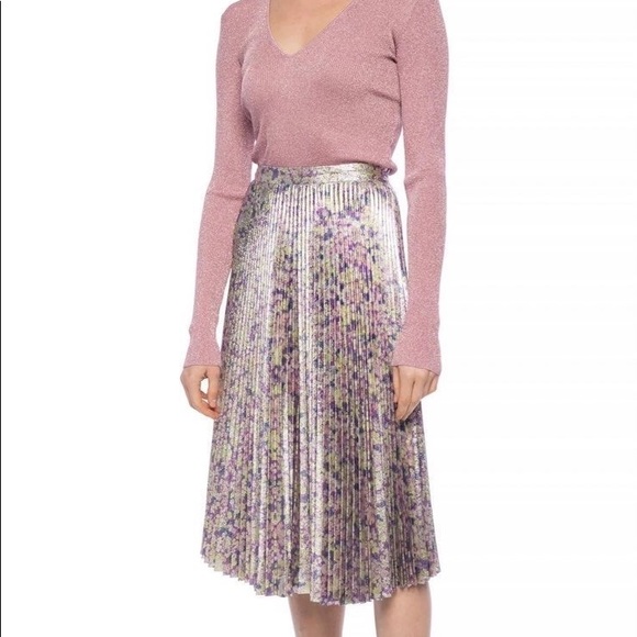 STELLA MCCARTNEY PATTERNED PLEATED SKIRT - Picture 2 of 11